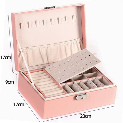 New Double-Layer Jewelry Box High Capacity Multi-Function Large Jewelry Box