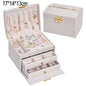 New Double-Layer Velvet Jewelry Box Jewelry Storage