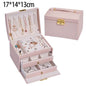 New Double-Layer Velvet Jewelry Box Jewelry Storage