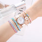 Cute Girls Flower Watch Bracelet Set