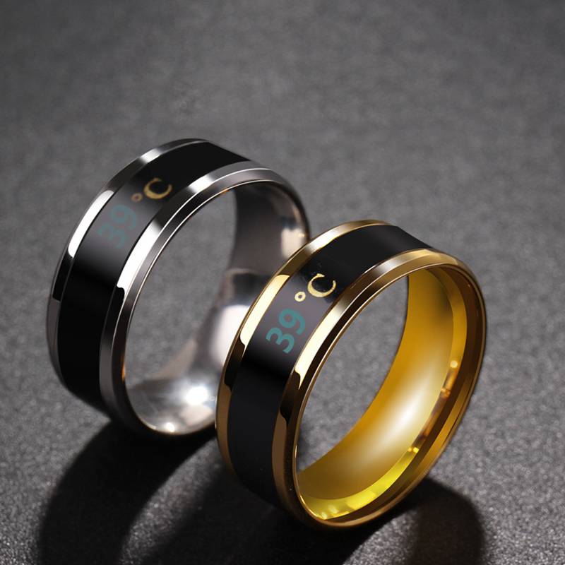 Temperature Sensing Ring for Men