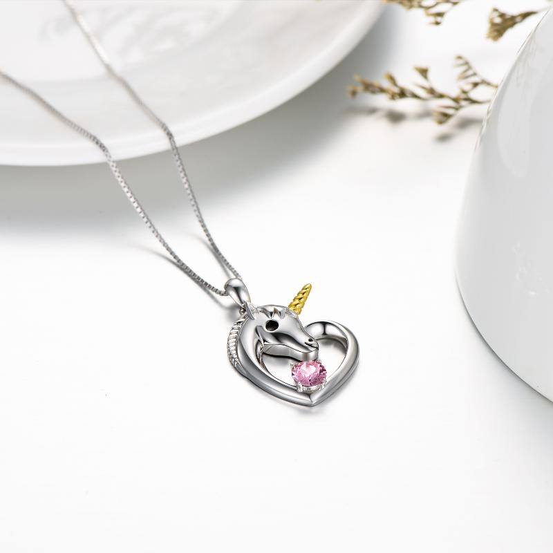 Sterling Silver Unicorn Necklace Unicorn Jewelry Birthday Gifts for Girls Women Daughter