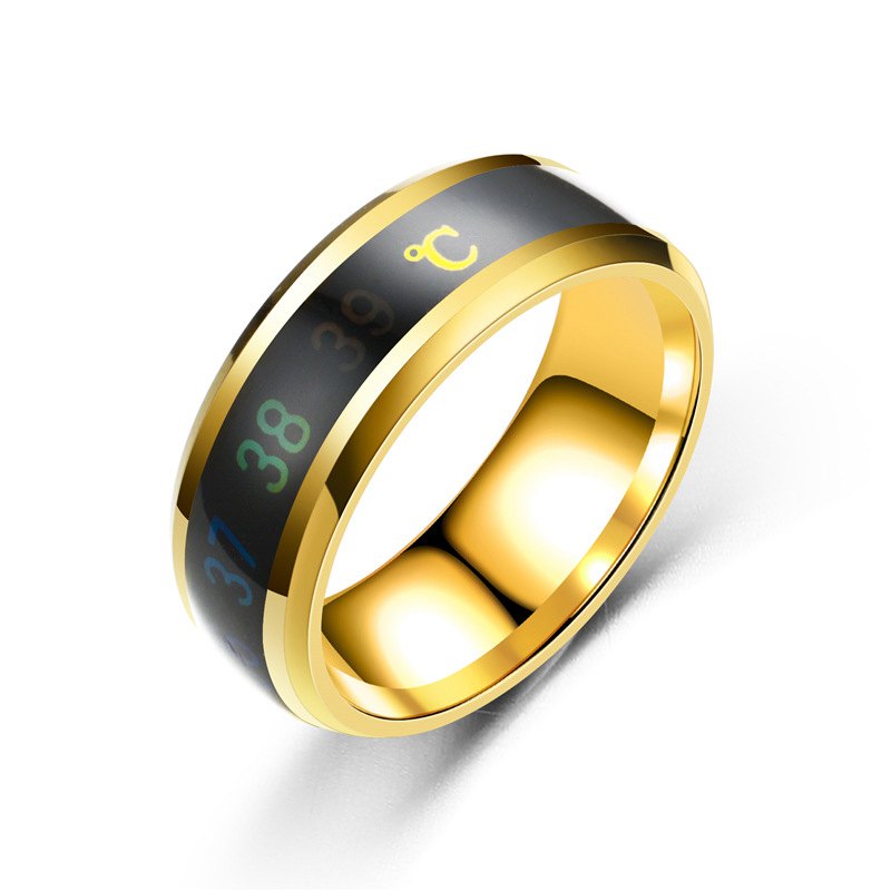 Temperature Sensing Ring for Men