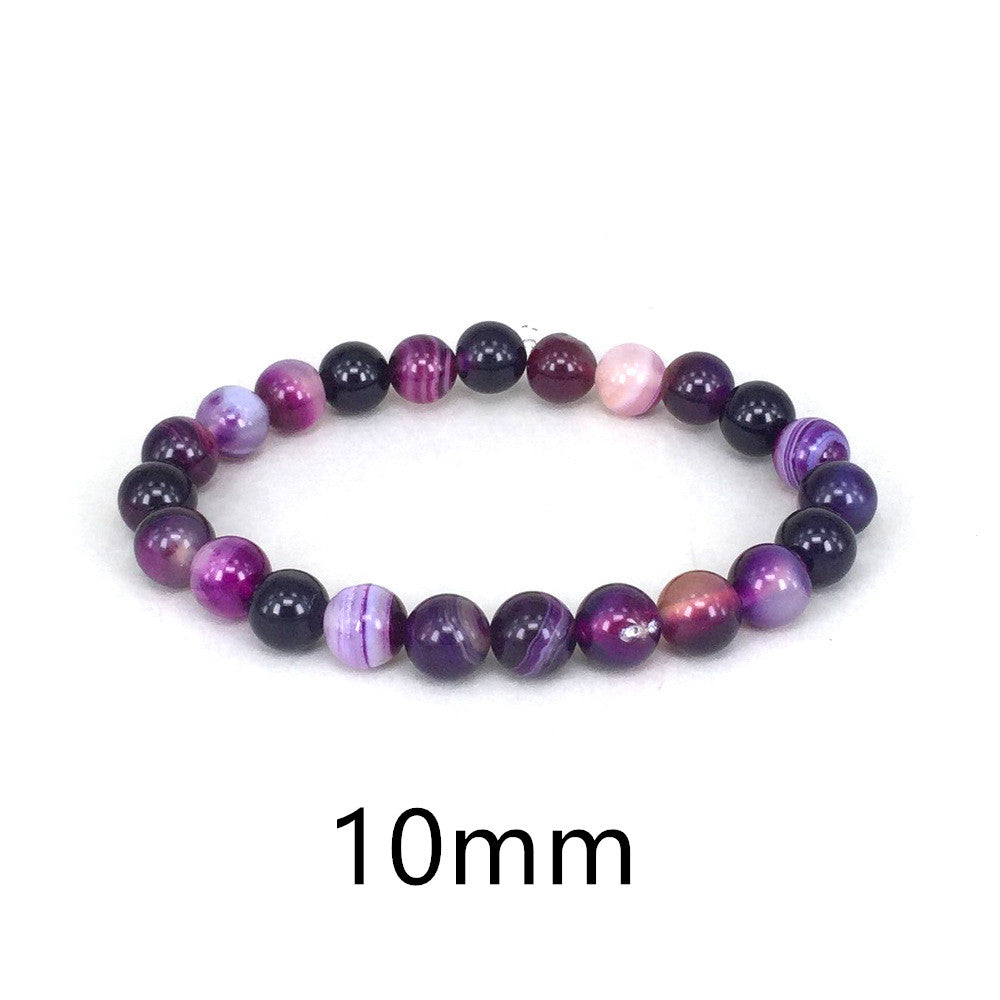 Purple Natural Stone Bracelet For Women