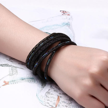 Leather Magnetic Bracelet