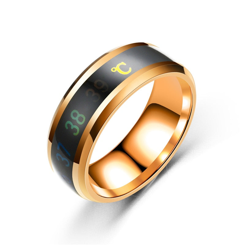 Temperature Sensing Ring for Men