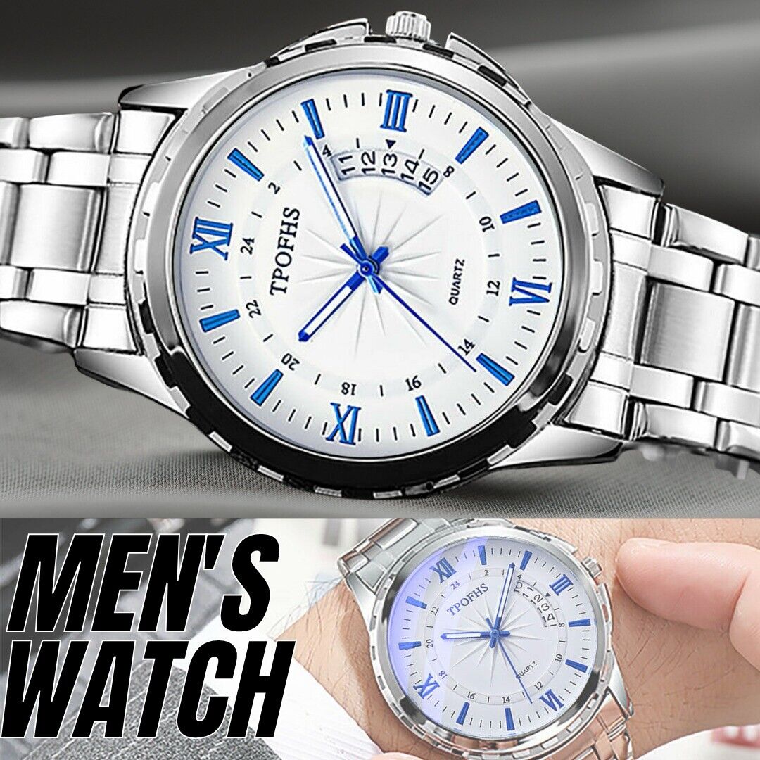 Stainless Steel Wristwatch For Men Quartz Luxury Waterproof