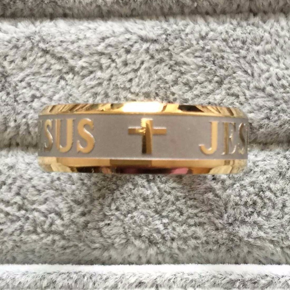 Jesus Cross Ring With 18k Silver Gold Plating – Reinstate Your Faith In The Almighty