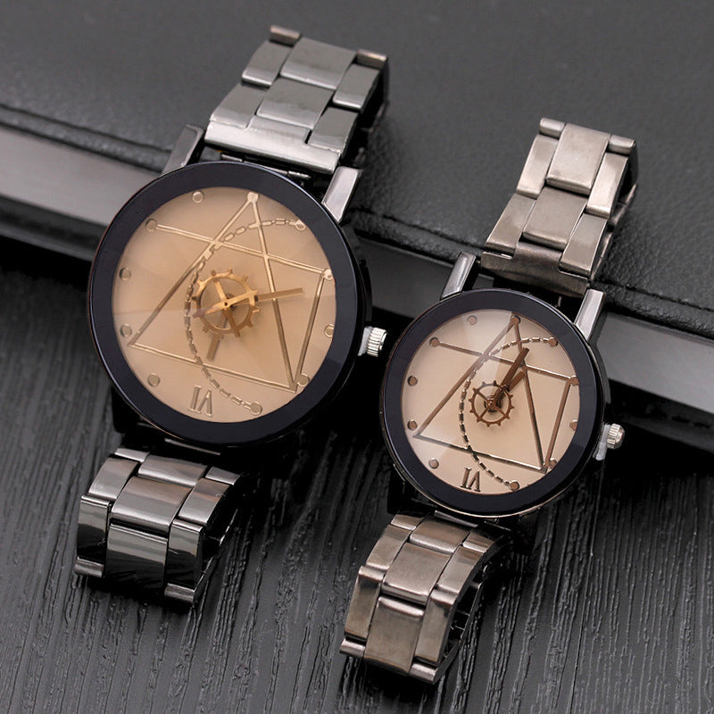 His & Her Stainless Steel Watches