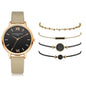 Luxury Women's Set 5pcs Leather Quartz Watch