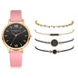 Luxury Women's Set 5pcs Leather Quartz Watch