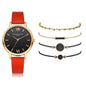 Luxury Women's Set 5pcs Leather Quartz Watch