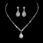 Silver Plated Necklace and Earrings Set