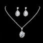 Silver Plated Necklace and Earrings Set