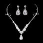 Silver Plated Necklace and Earrings Set