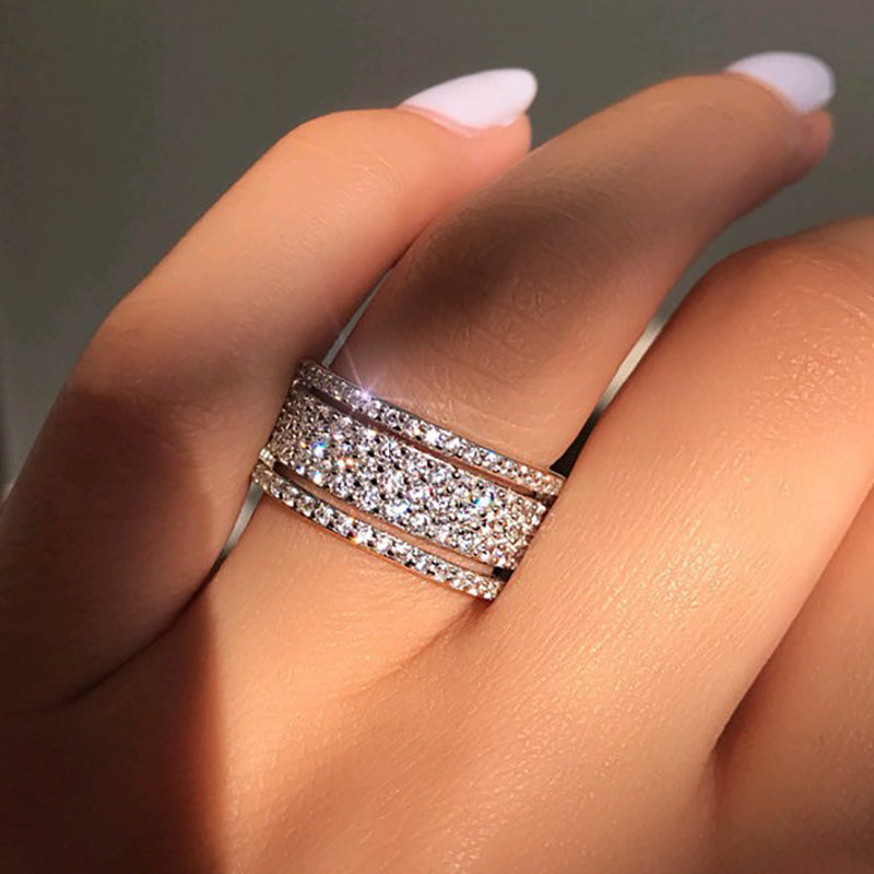 Rhinestone Crystal Ring For Women