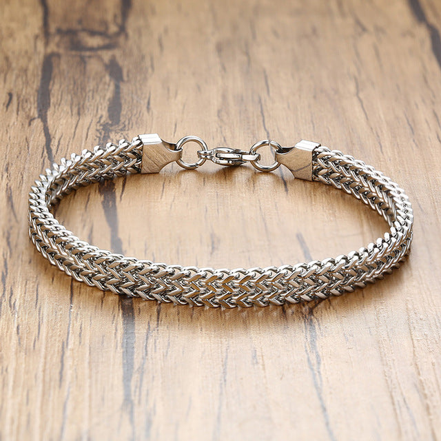 Vintage Double Curb Chain Bracelets