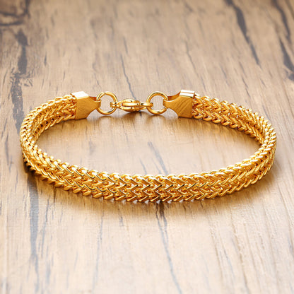 Vintage Double Curb Chain Bracelets