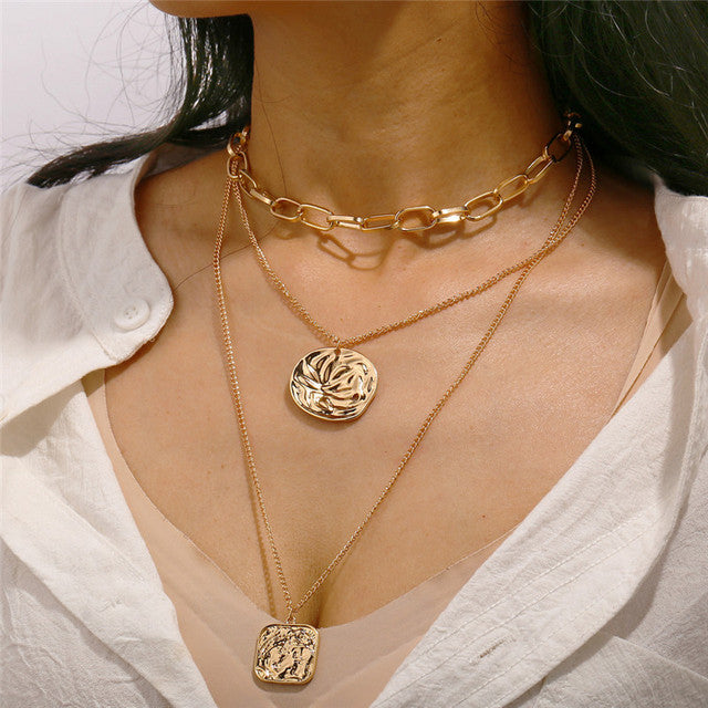 Women’s Gold Layered Necklace