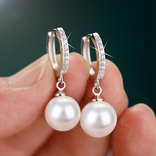 Pearl Earrings Genuine Natural Freshwater Pearl