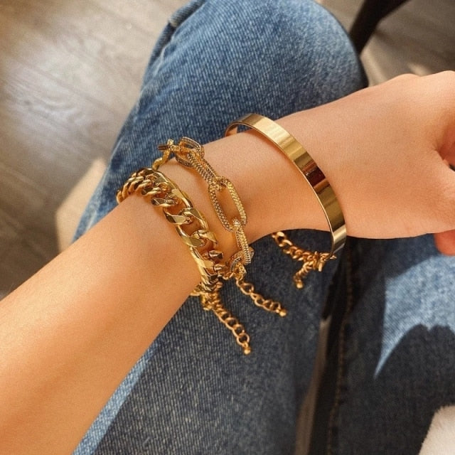 Women's Cuban Chain Bracelets