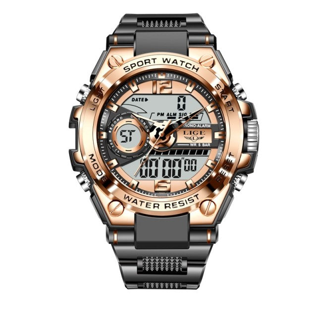 New Sport LIGE Luxury Brand Military Wrist Watch Army Outdoor