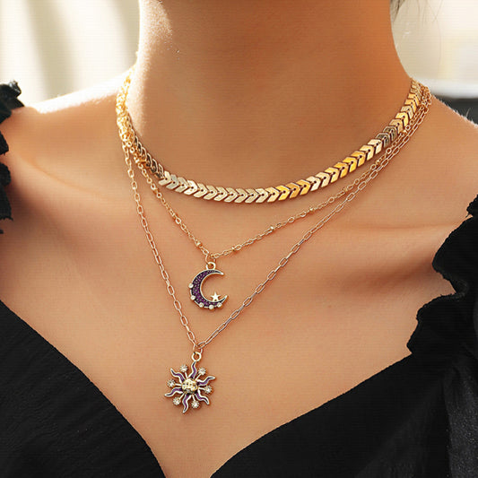 Multi-layer Sparkling Necklace