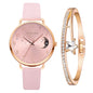 Ladies Alloy Watch and Bracelet Set